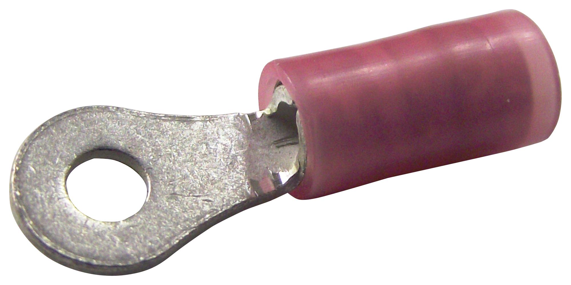19324-0001 TERMINAL, RING TONGUE, #4, RED MOLEX