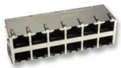 85728-1003 JACK, THT, GIGABIT, 8P8C, 12PORT MOLEX