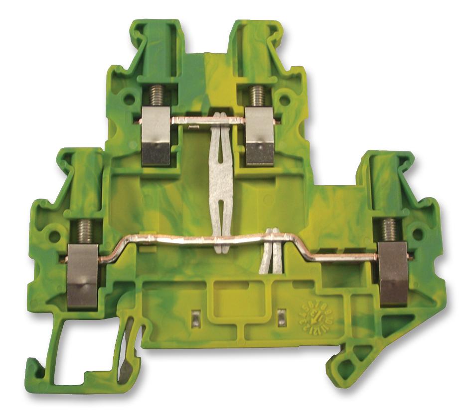 3044665 TERMINAL BLOCK, DIN RAIL, 4POS, 12AWG PHOENIX CONTACT