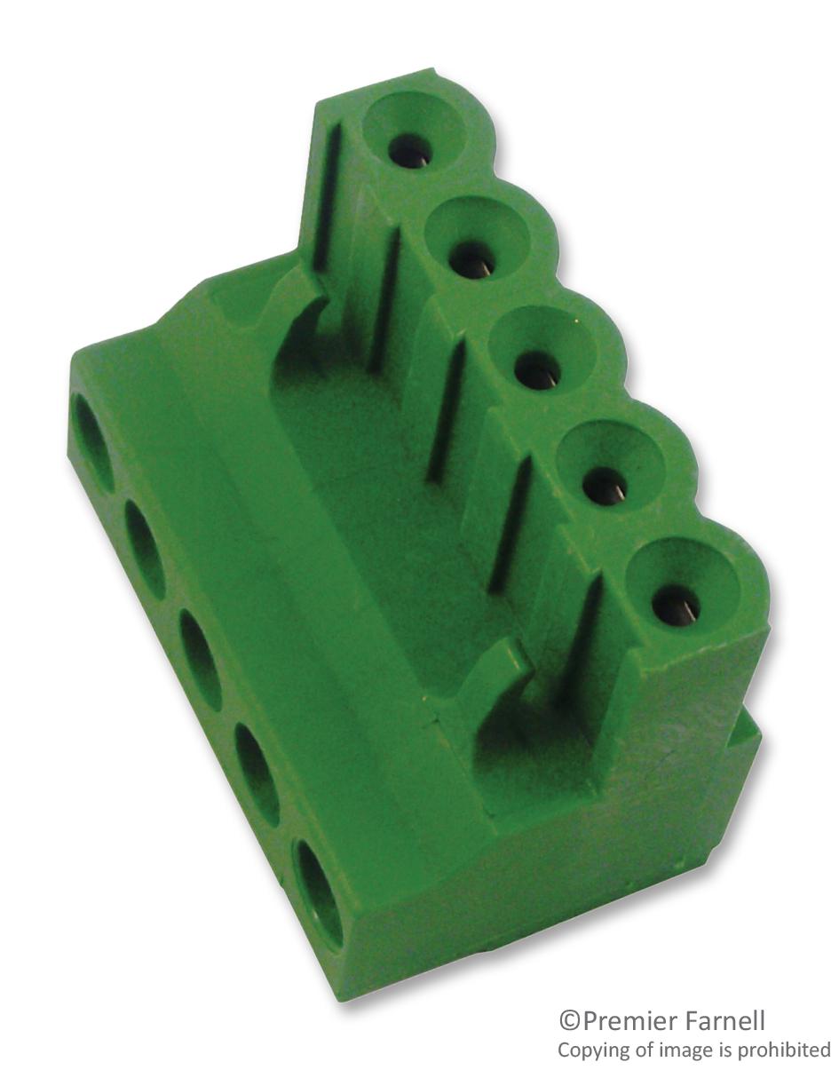 796640-4 TERMINAL BLOCK, PLUGGABLE, 4POS, 12AWG BUCHANAN - TE CONNECTIVITY