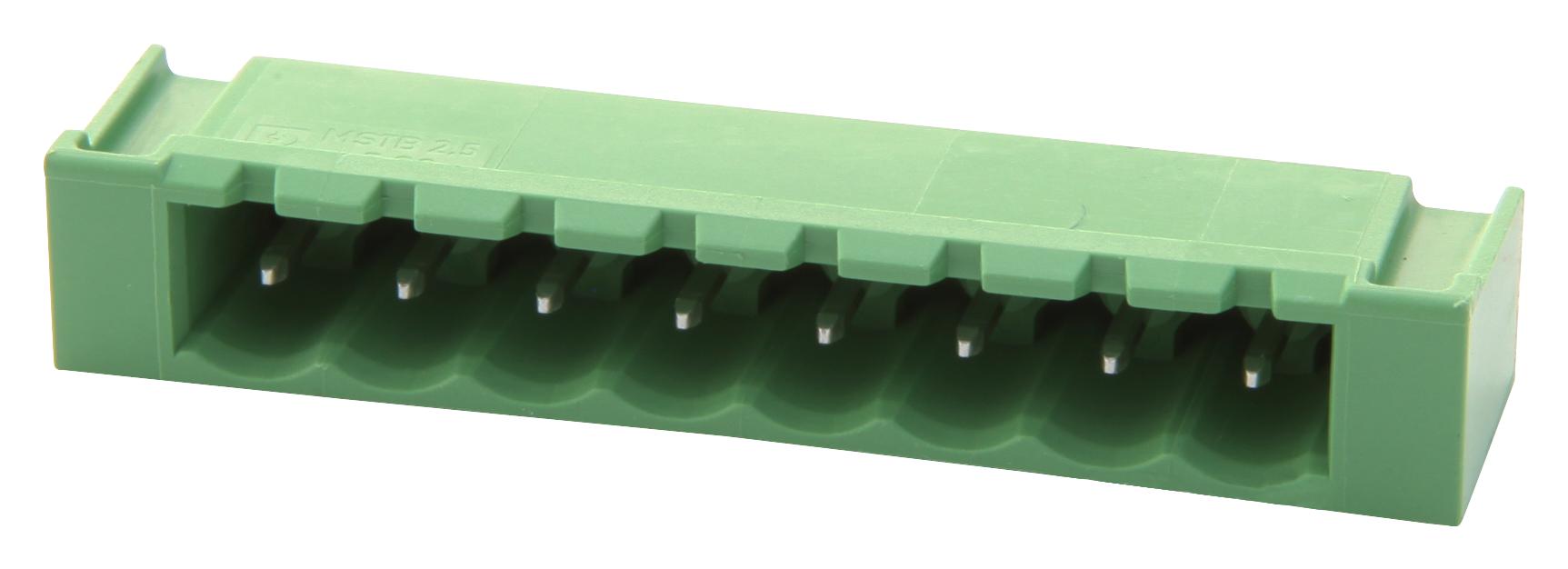 MSTBVA 2,5/ 8-G-5,08-LR TERMINAL BLOCK, HEADER, 8POS, TH PHOENIX CONTACT