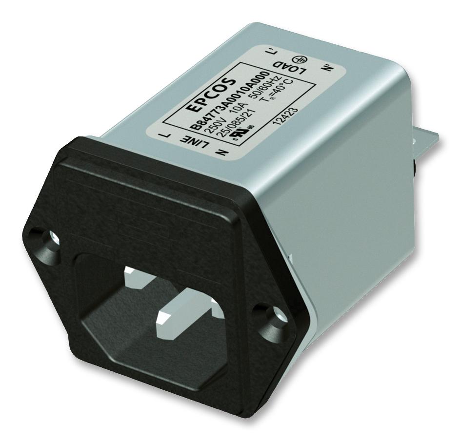 B84773A0010A000 FILTER, INLET, IEC, 10A, 250V AC/DC EPCOS