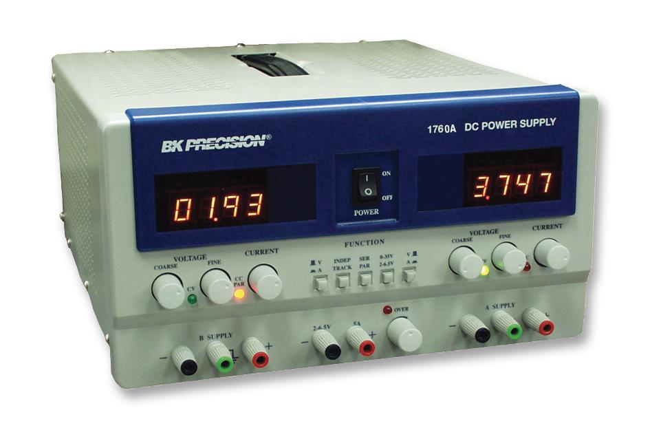BK1760A POWER SUPPLY, 3CH, 30V, 5A, ADJUSTABLE B&K PRECISION