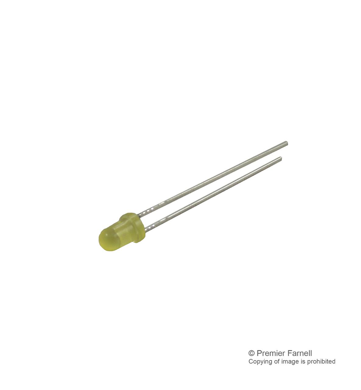 151031YS05900 LED, 3MM, YELLOW, 20MCD, 585NM WURTH ELEKTRONIK