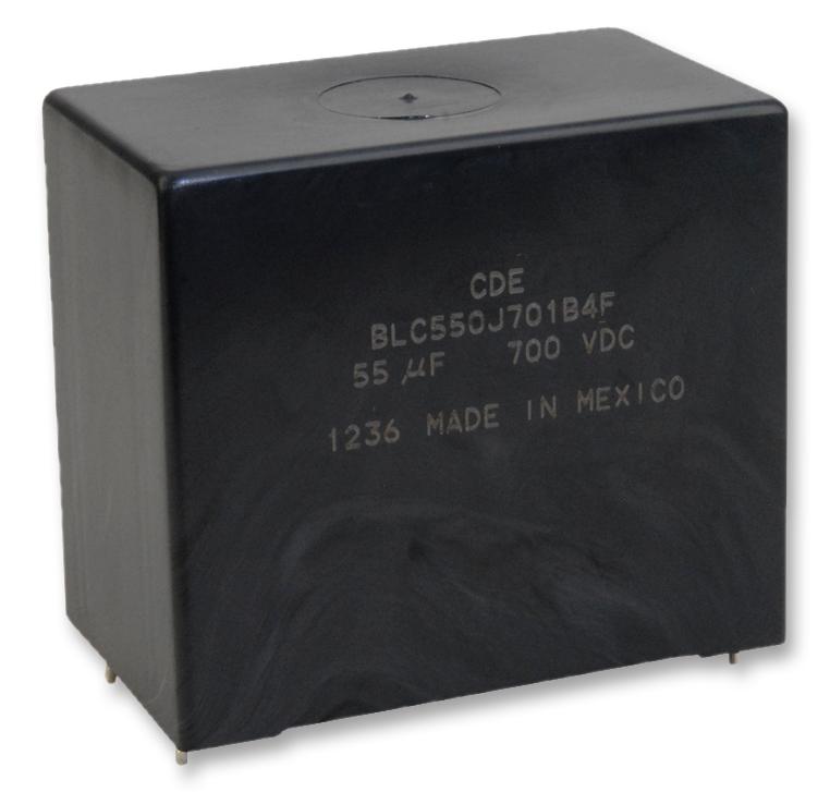 BLC550J701B4F CAP, 55µF, 700V, 5%, PP CORNELL DUBILIER
