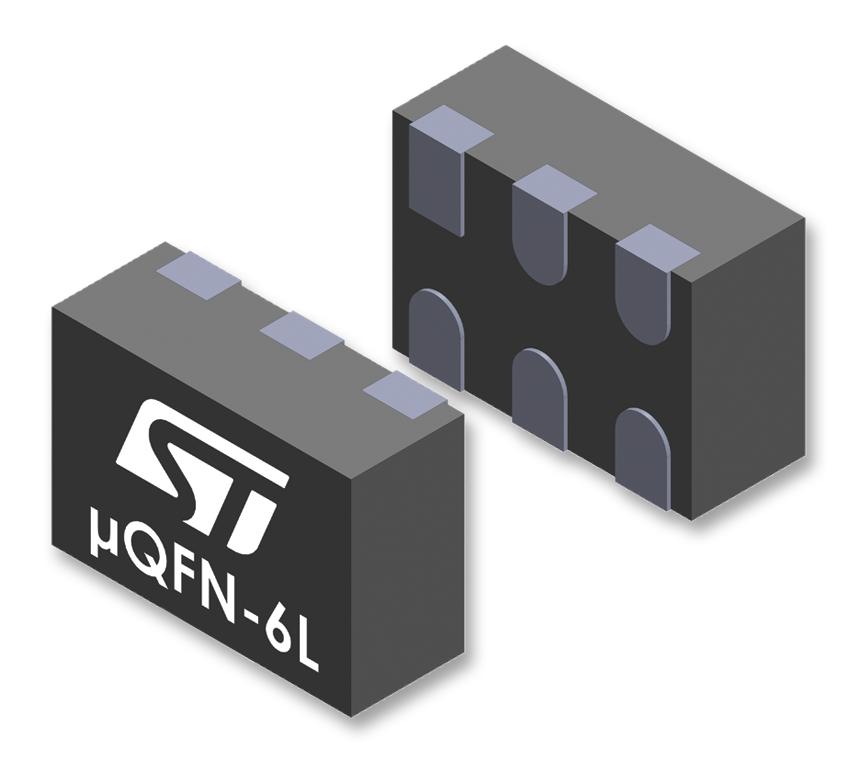 USBULC6-2M6 ESD PROTECTION ARRAY, 17V, UQFN STMICROELECTRONICS
