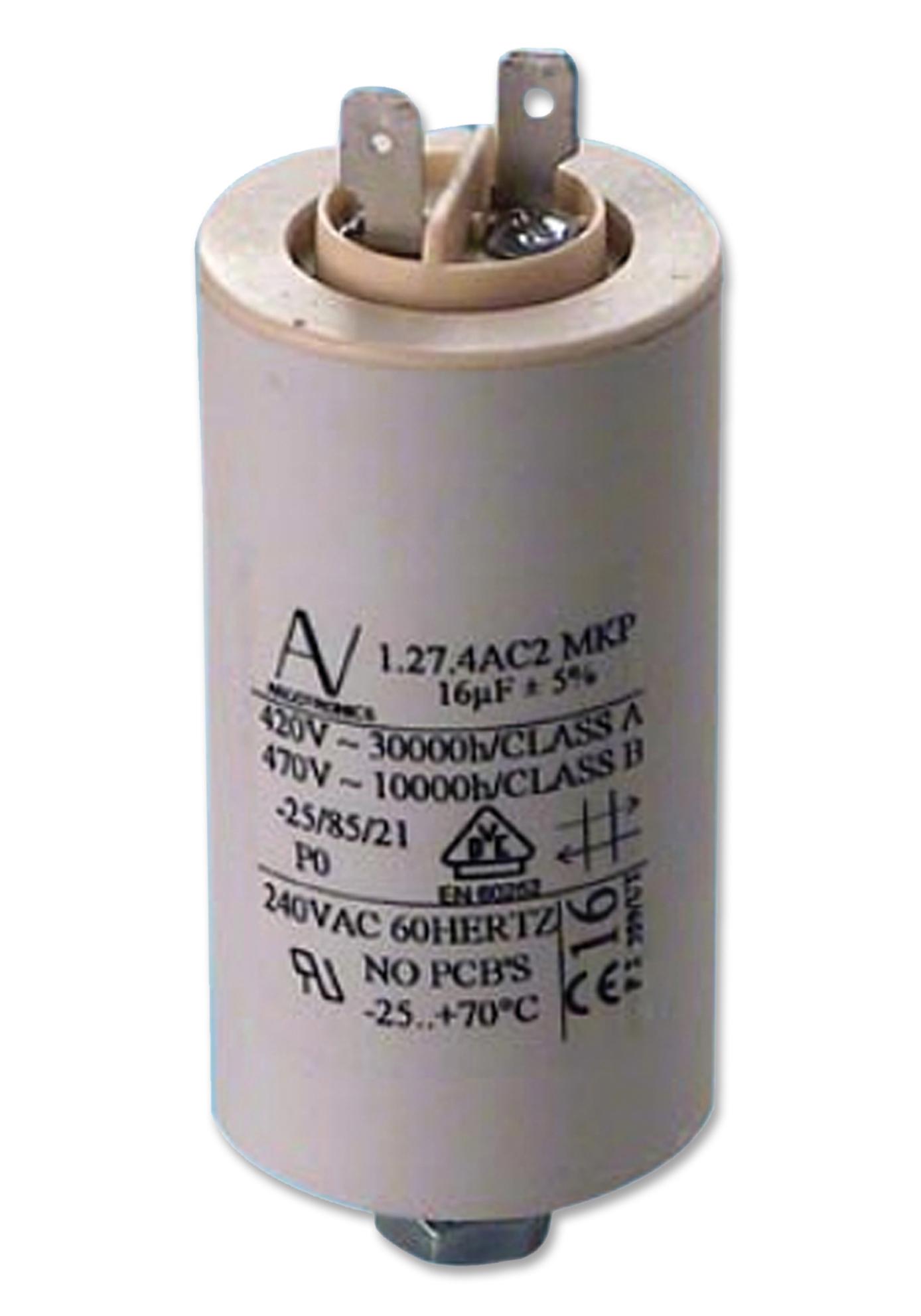 C274AC35350SA0J CAP, 35µF, 470VAC, 5%, PP, CAN KEMET