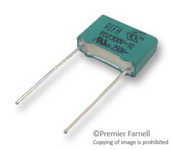 PHE850EB5220MB06R17 CAP, 0.022µF, 20%, PP, RADIAL KEMET