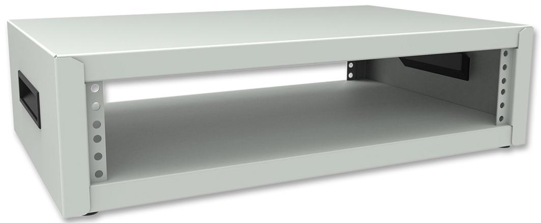 RCBS1901413LG1 CABINET, TABLE TOP, 8U, 1 SLOT, STEEL HAMMOND