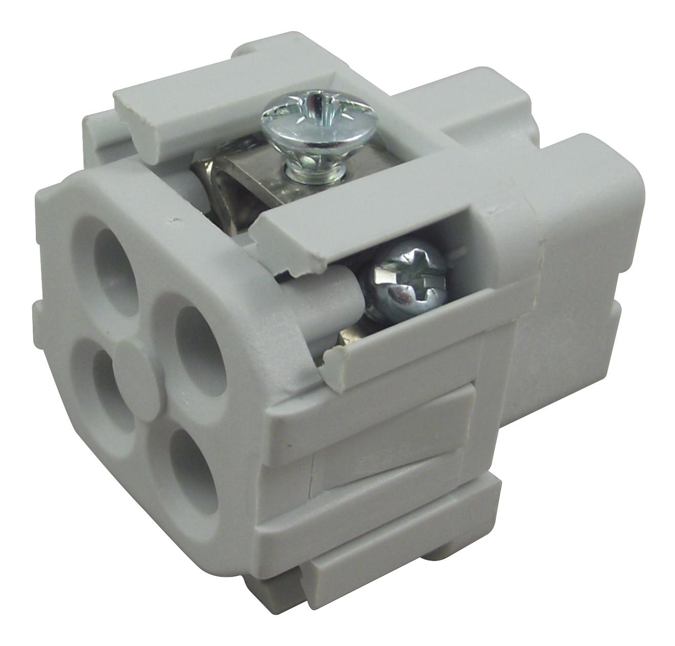 C146 10B003 002 4 INSERT, RECEPTACLE, 3+PE WAY, SCREW AMPHENOL SINE/TUCHEL