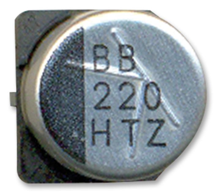 16TZV220M6.3X8 CAP, 220µF, 16V, RADIAL, SMD RUBYCON