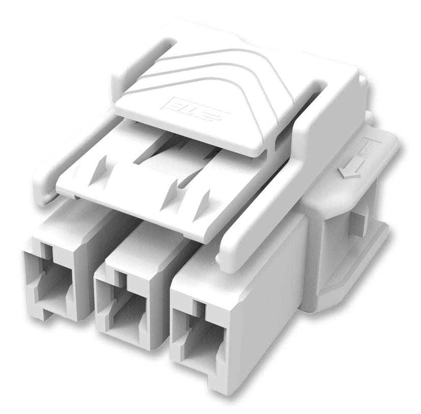 1-1971773-3 CONNECTOR, HOUSING, PLUG, 3 WAY, PBT AMP - TE CONNECTIVITY