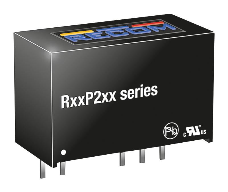 R05P212D/P DC-DC CONVERTER, 2 O/P, 2W RECOM POWER