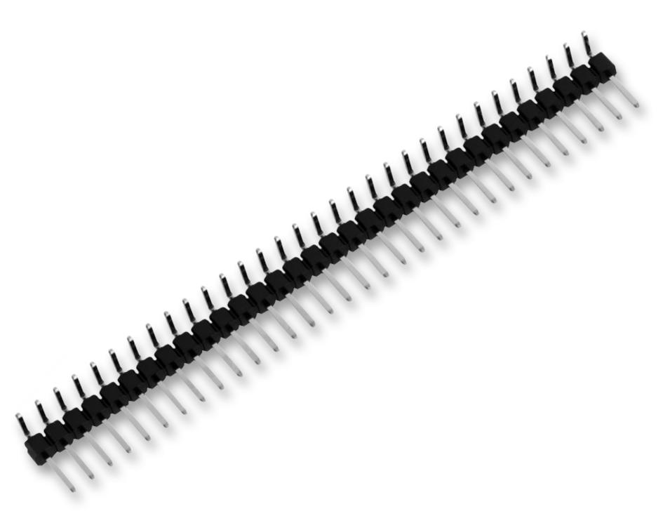 61301211021 HEADER, 2.54MM, PIN, THT, R/A, 12WAY WURTH ELEKTRONIK