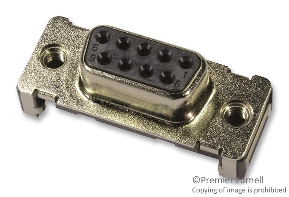 09 55 315 6611 741 D SUB, RECEPTACLE, SMT, M3, 25WAY HARTING