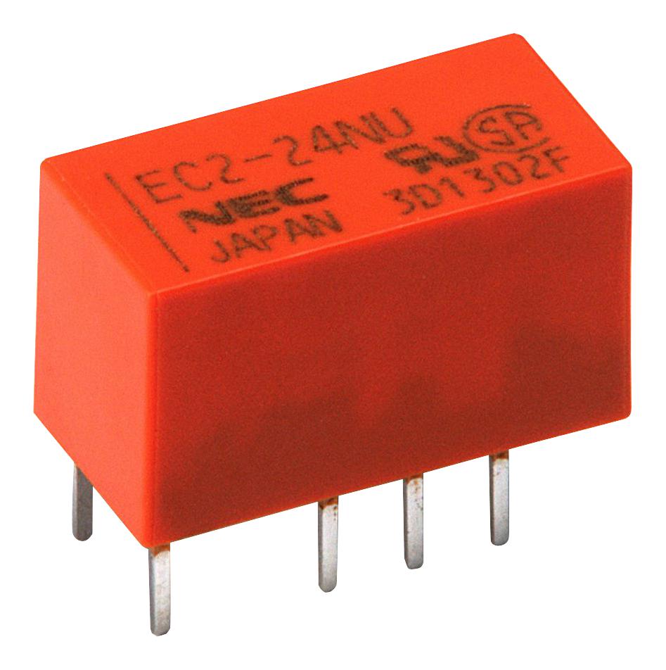 EC2-24SNU RELAY, SIGNAL, DPDT, 250VAC, 220VDC, 2A KEMET