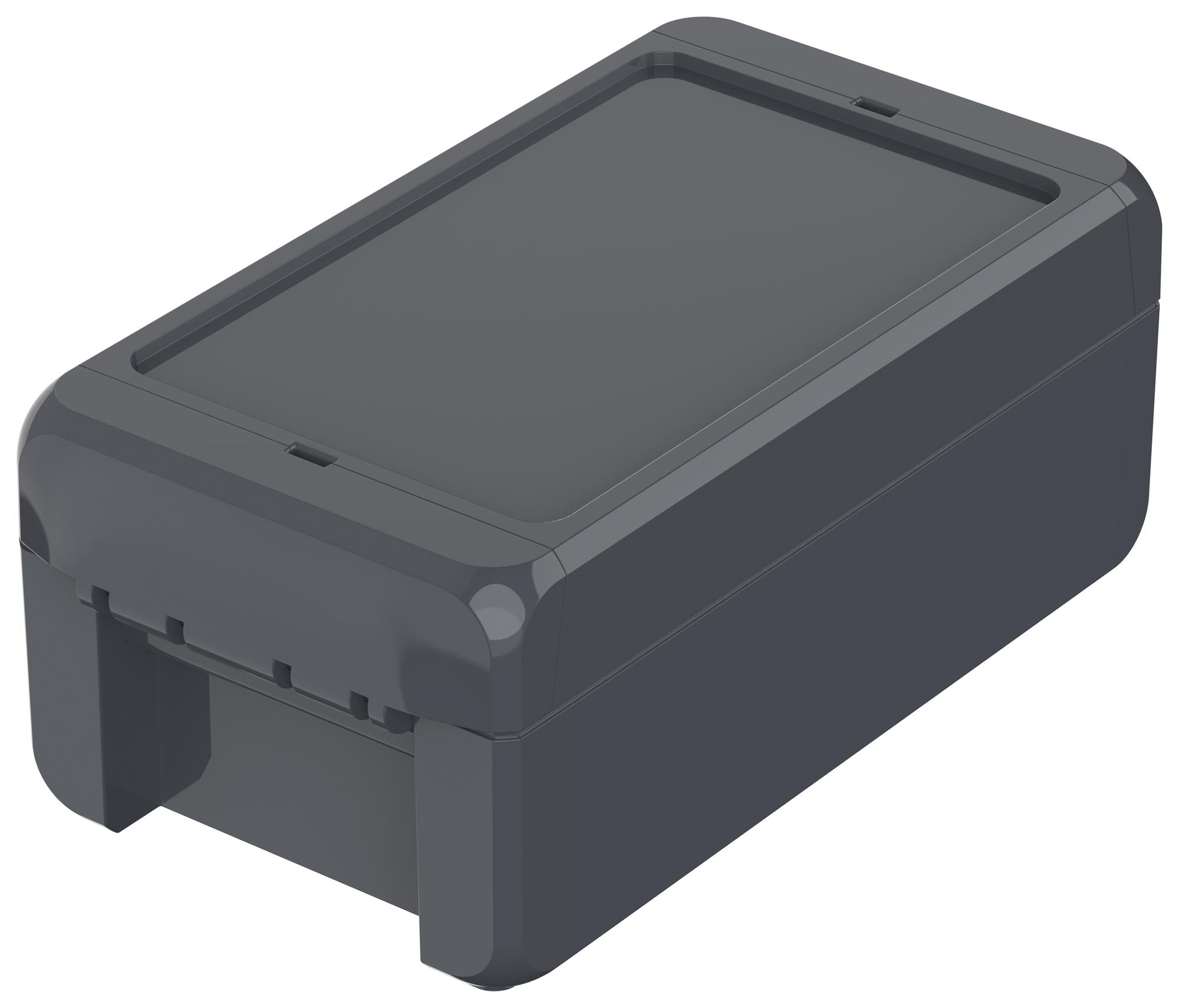 B 140806 PC-V0 GRAPHITE GREY ENCLOSURE, POLYCARBONATE, GRAPHITE GREY BOPLA