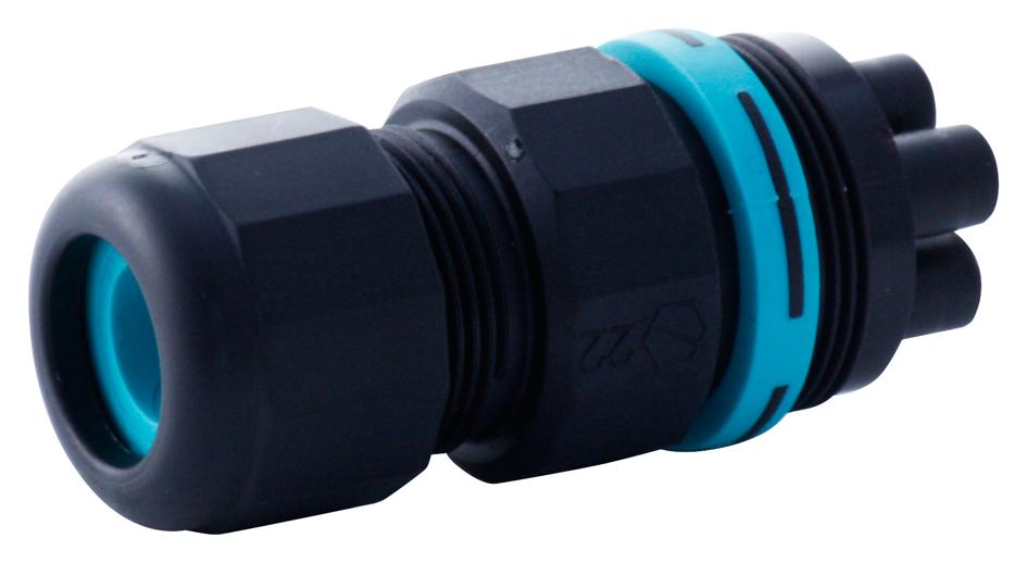 THB.387.B2A CIRCULAR CONNECTOR, RCPT, 2 WAY, CABLE HYLEC