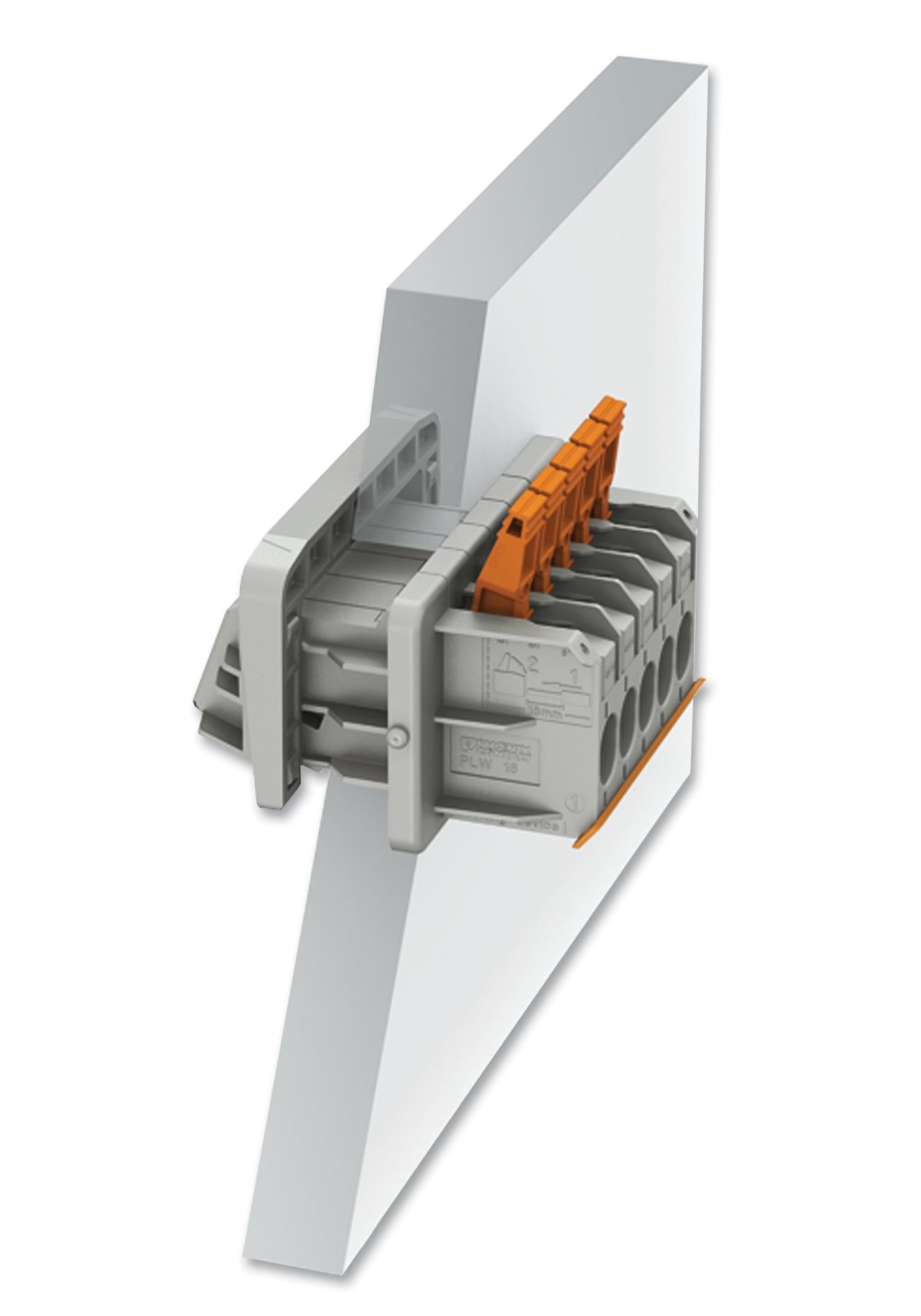PLW 16-6/ 3-10 TERMINAL BLOCK, DIN RAIL, 3POS, 2AWG PHOENIX CONTACT