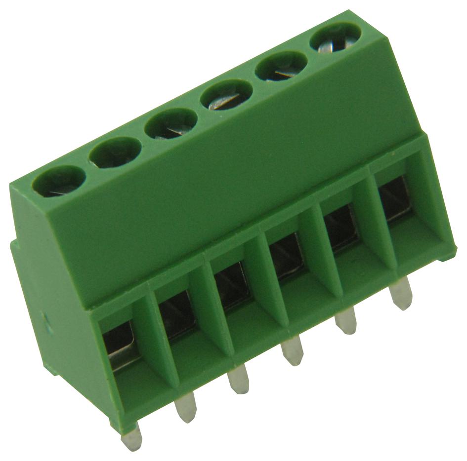 282834-6 TERMINAL BLOCK, WIRE TO BRD, 6POS, 16AWG BUCHANAN - TE CONNECTIVITY