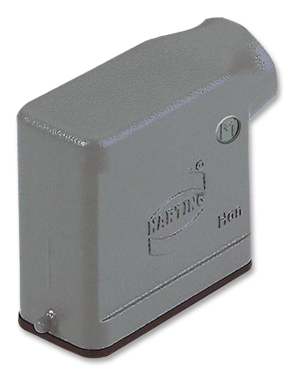 19 20 010 1540 HOOD, 10A, SIDE ENTRY, ALUMINIUM HARTING