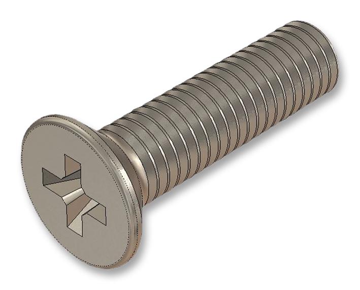 000-035-100 STD SCREW, M3.5, STAINLESS STEEL, 100PCS DELTRON COMPONENTS