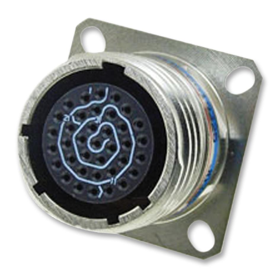 D38999/20MJ37PC CIRCULAR CONNECTOR, RCPT, 25-37, PANEL AMPHENOL AEROSPACE