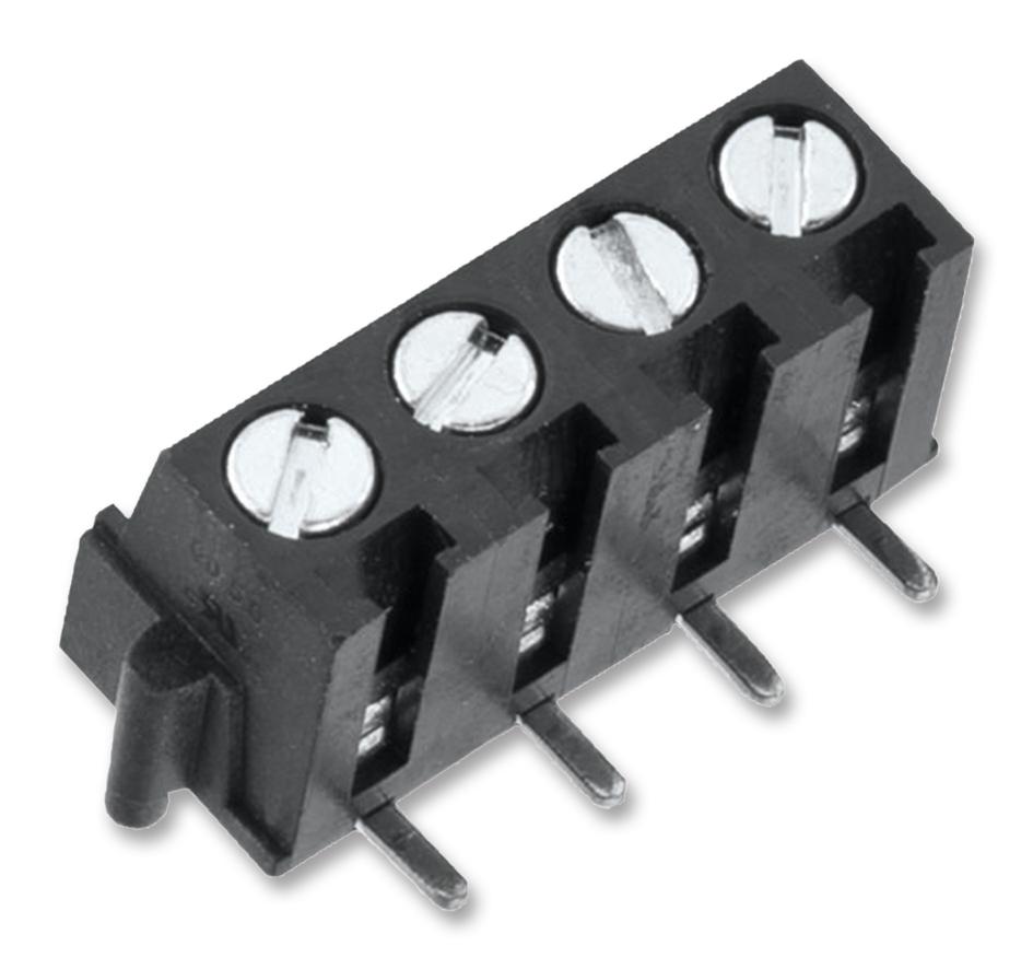 691709710304 TERMINAL BLOCK, WIRE TO BRD, 4POS, 14AWG WURTH ELEKTRONIK