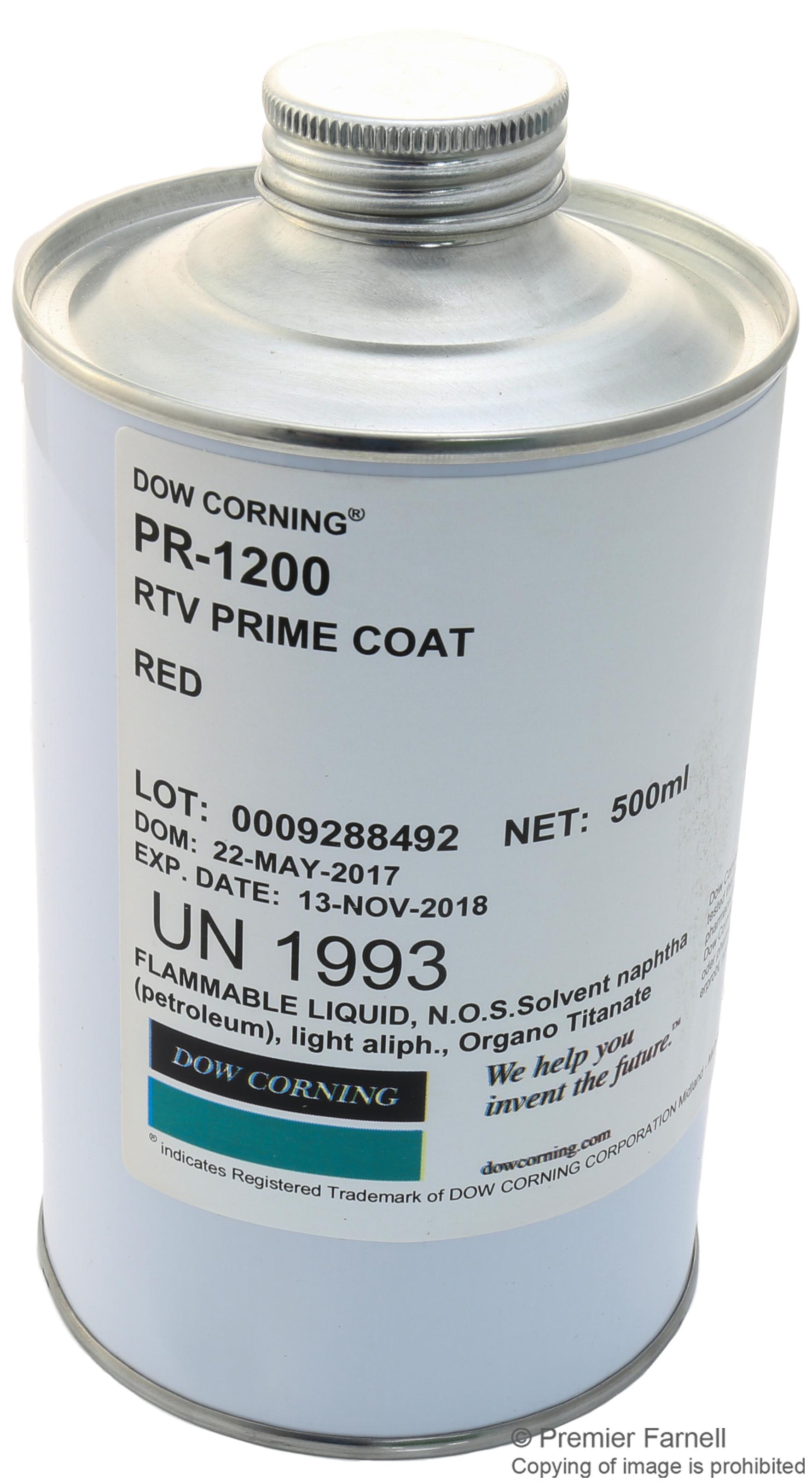 PR-1200 RED SILICONE-RTV PRIMER, BOTTLE, RED, 500ML DOW