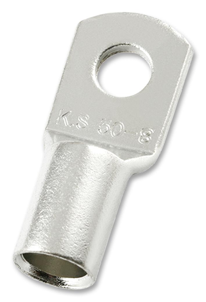 MC000770 COPPER TUBULAR LUG, 8.4MM, 1/0AWG, CRIMP MULTICOMP PRO
