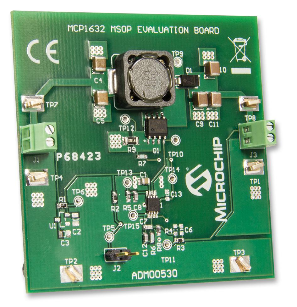 ADM00530 EVALUATION BOARD 300 KHZ BOOST CONVERTER MICROCHIP