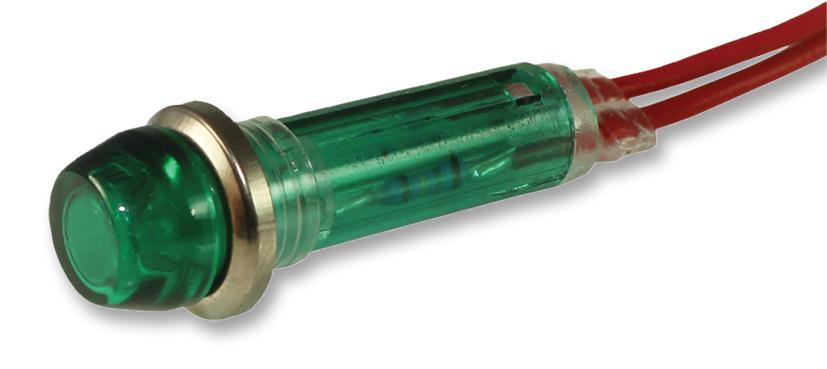 IND5032405-240-T/GRN NEON INDICATOR, GREEN, 240V CAMDENBOSS