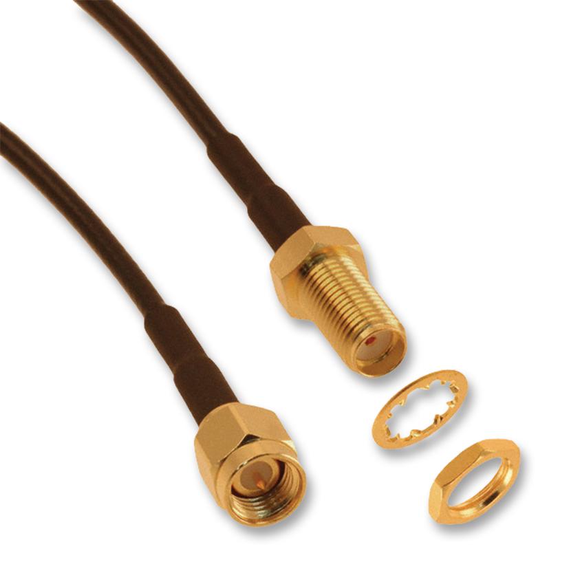 135110-04-M0.25 COAXIAL CABLE, RG58/U, PLUG-JACK, 0.25M AMPHENOL CONNEX