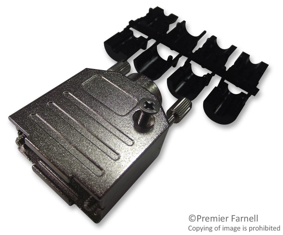 DTNMK9-K D SUB BACKSHELL, SHIELDED, SIZE DE, ZINC OSSI