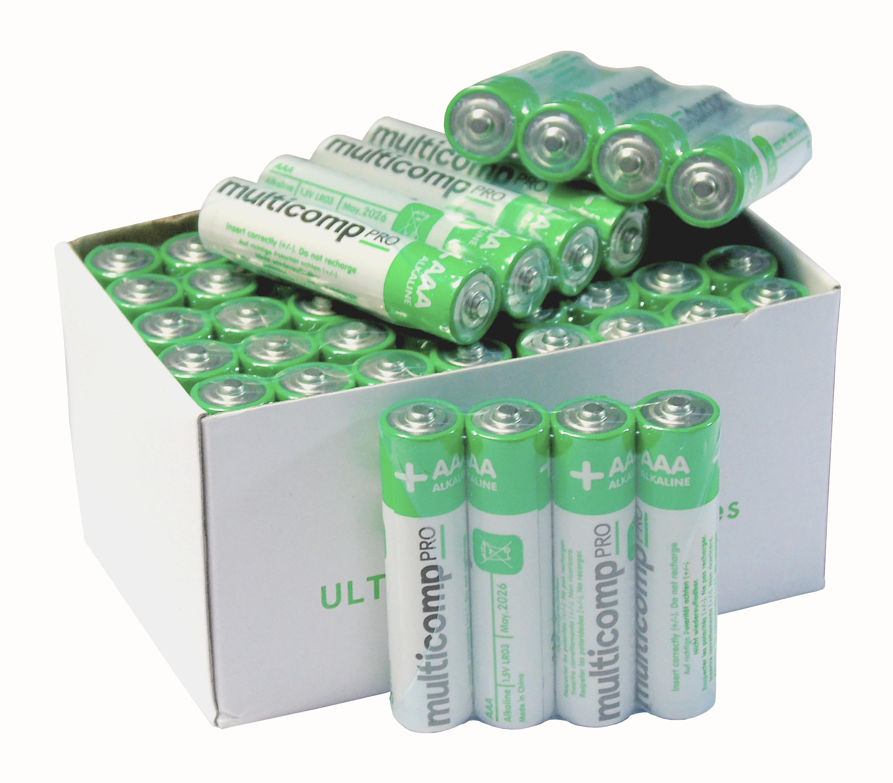 PSG90902 BATTERY, HIGH POWER, 1.1AH, 1.5V, AAA MULTICOMP PRO