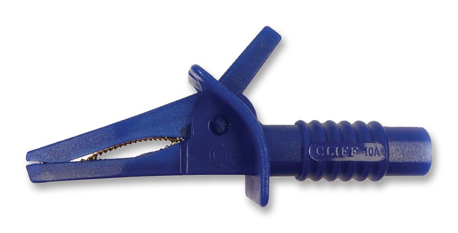 FCR7943 CROCODILE CLIP, 25MM, BLUE, 10A CLIFF ELECTRONIC COMPONENTS