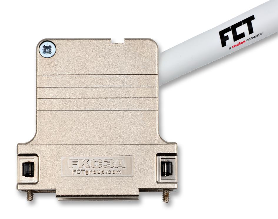172704-0117 D-SUB BACKSHELL, DB, 70°, ABS MOLEX / FCT
