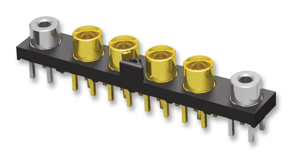 GRF1-J-P-08-E-RA-TH1 GANGED MICRO-MINI RF, 8 JACK, 50OHM, PCB SAMTEC