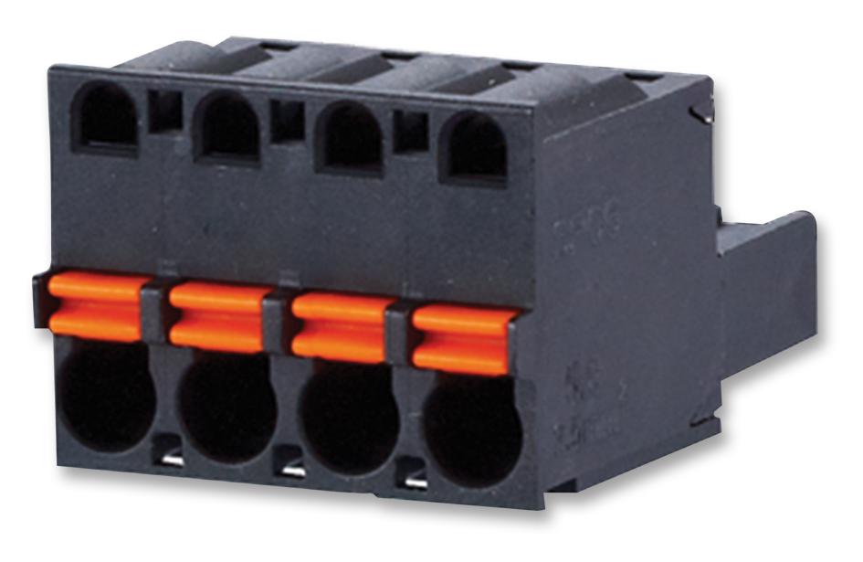 SP06504VBNC TERMINAL BLOCK, PLUGGABLE, 4POS, 12AWG METZ CONNECT