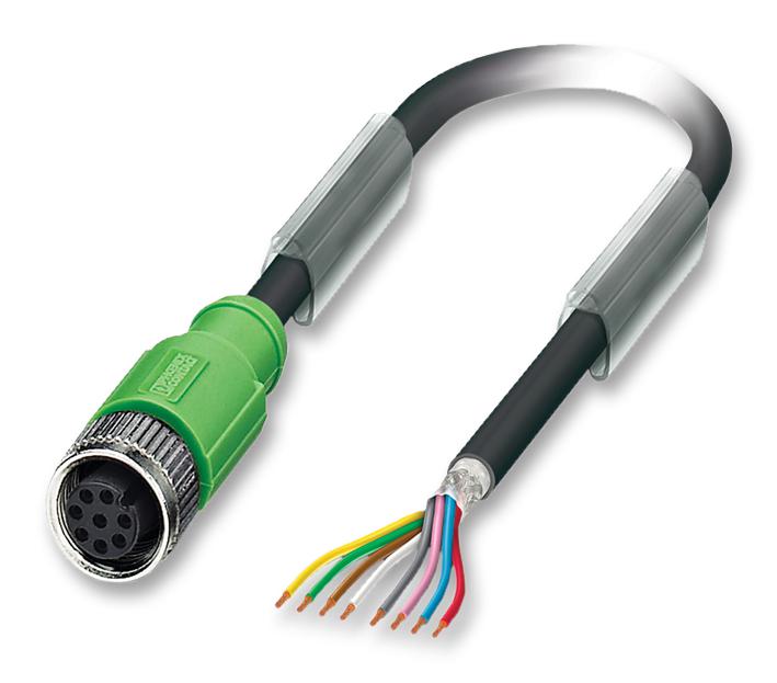 SAC-8P-10,0-PUR/M12FS SH SENSOR CABLE, 8POS, M12 SOCKET, 10M PHOENIX CONTACT
