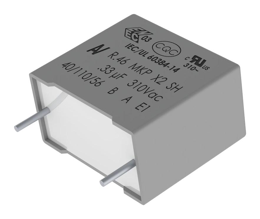 R463N322000M1M CAP, 0.22µF, 20%, PP, RADIAL KEMET