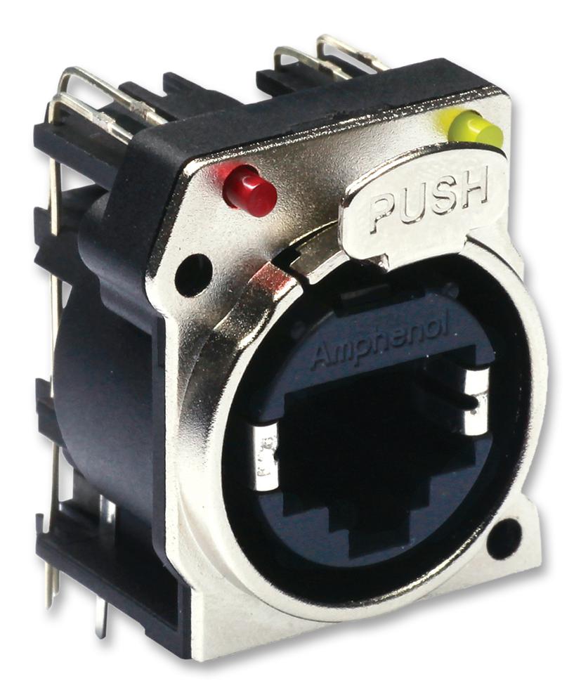 RJX8FB5HRGB CONNECTOR, RJ45, JACK, 1PORT, 8P8C AMPHENOL SINE/TUCHEL