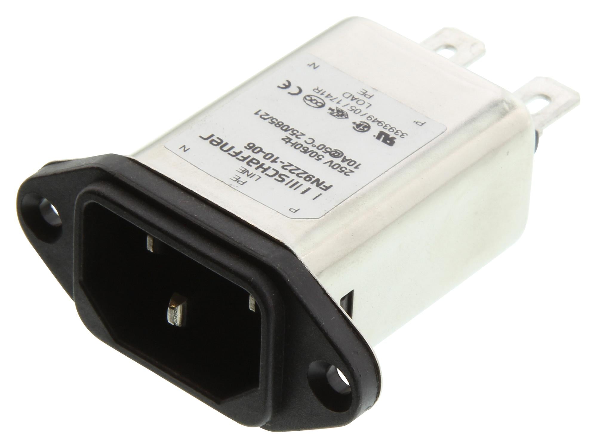 FN9222B-10-06 FILTER, EMI, 11.6A, 250VAC, QC SCHAFFNER