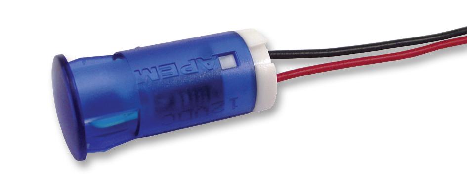 QS123XXHB110 INDICATOR, LED PANEL MNT, 12MM, BLUE APEM