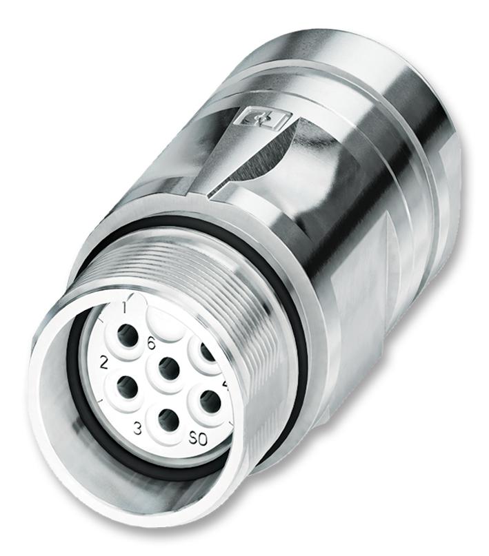 1620172 CIRCULAR CONNECTOR, RCPT, 6POS, CABLE PHOENIX CONTACT