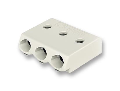 2059-303/998-403 TERMINAL BLOCK, WIRE TO BRD, 3POS, 22AWG WAGO