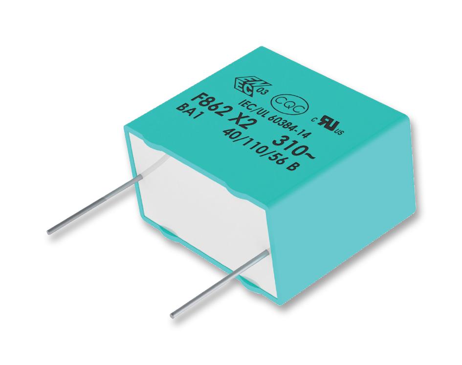 F862BS334K310ALR0L CAP, 0.33µF, 310VAC, 10%, PP, RADIAL KEMET