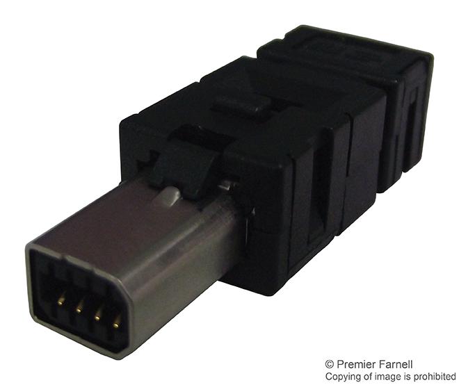 1-2201855-1 CONN, INDUSTRIAL MINI I/O, PLUG, 8P8C TE CONNECTIVITY