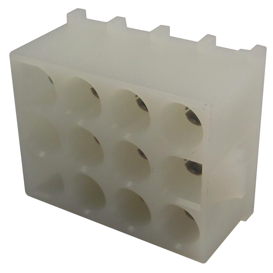 350764-4 CONNECTOR, RCPT, 12POS, 6.35MM AMP - TE CONNECTIVITY