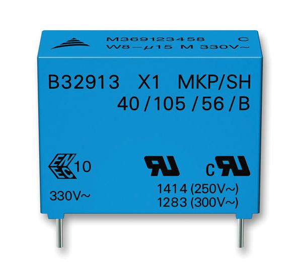 B32913A3224K000 CAP, 0.22µF, 10%, PP EPCOS